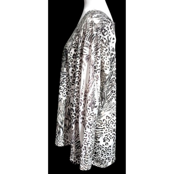 Lane Bryant Top Womens Size 22/24 Sublimation Peace Crystals Long Sleeved Shirt - Picture 6 of 11